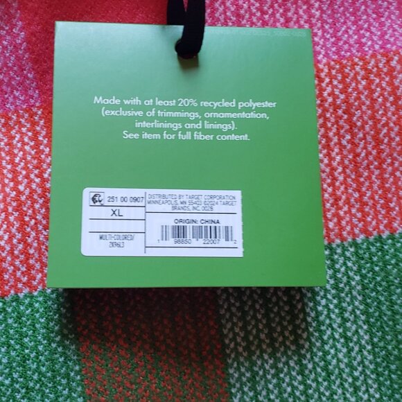 NEW KATE SPADE New York x Target Plaid Mini Sweater Dress Red/Pink/Green/Blue - Picture 10 of 10